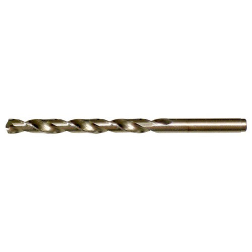5.20mm RHS / RHC HSS-CO 8% (M42) 135 Degree Split Point NAS907 Type J Cobalt Heavy Duty Jobber Drill - Straw / Gold Oxide - Exact Industrial Supply