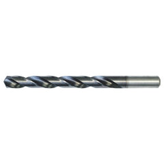 #7 RHS / RHC HSS 135 Degree Split Point Heavy Duty Jobber Drill - TiCN - Exact Industrial Supply