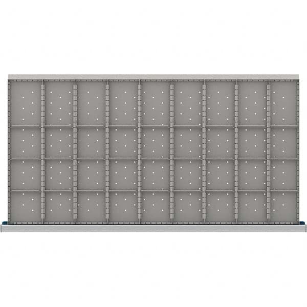 LISTA - 36-Compartment Drawer Divider Layout for 3.15" High Drawers - USA Tool & Supply