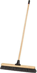 Harper Brush - 24" Medium Duty Polypropylene Push Broom - 2-7/8" Bristle Length, Wood Block, Bolt-On Handle Connection, Handle Included - USA Tool & Supply