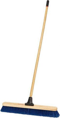 Harper Brush - 24" Medium Duty Polypropylene Push Broom - 2-7/8" Bristle Length, Wood Block, Bolt-On Handle Connection, Handle Included - USA Tool & Supply