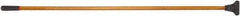 Harper Brush - 60 x 1-1/8" Wood Handle for Laitner Broom Heads - Bolt-On Connection, Tan - USA Tool & Supply