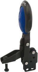 KIPP - Vertical Handle, Manual Hold Down Toggle Clamp - U-Bar, Straight Base, Nitride/Oxide Finish, Steel - USA Tool & Supply