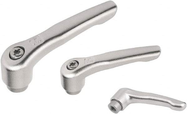 KIPP - M4, Stainless Steel Threaded Hole Adjustable Clamping Handle - 47mm OAL, 34mm High - USA Tool & Supply