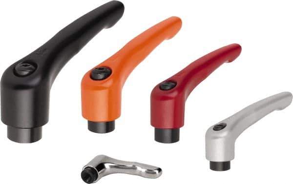 KIPP - #10-32, Zinc Threaded Hole Adjustable Clamping Handle - 47mm OAL, 34mm High - USA Tool & Supply