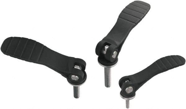 KIPP - 5/16-18, Fiberglass Reinforced Plastic Threaded Stud Adjustable Clamping Handle - 110mm OAL, 27.7mm High - USA Tool & Supply