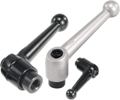 KIPP - 3/8-16, Zinc Threaded Hole Adjustable Clamping Handle - 108mm OAL, 72mm High - USA Tool & Supply