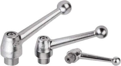 KIPP - 5/8-11, Steel Threaded Hole Adjustable Clamping Handle - 153.5mm OAL, 78mm High - USA Tool & Supply