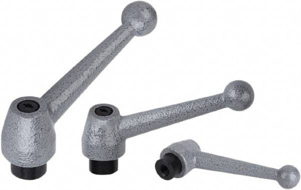 KIPP - 5/16-18, Stainless Steel Threaded Hole Adjustable Clamping Handle - 97mm OAL, 54mm High - USA Tool & Supply