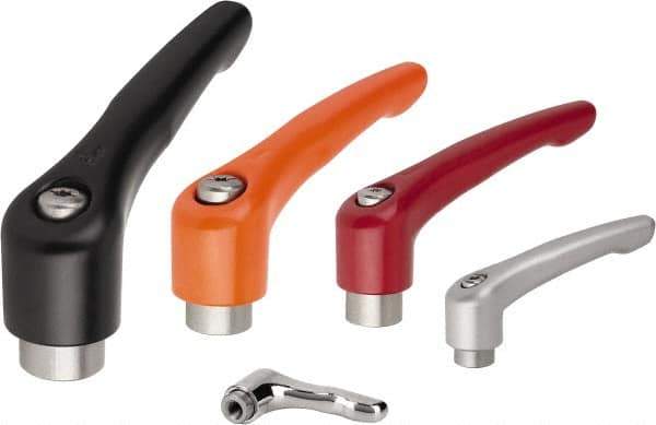 KIPP - 3/8-16, Zinc Threaded Hole Adjustable Clamping Handle - 109mm OAL, 67.5mm High - USA Tool & Supply