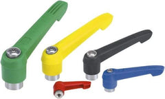 KIPP - M10, Fiberglass Reinforced Plastic Threaded Hole Adjustable Clamping Handle - 91.5mm OAL, 58mm High - USA Tool & Supply
