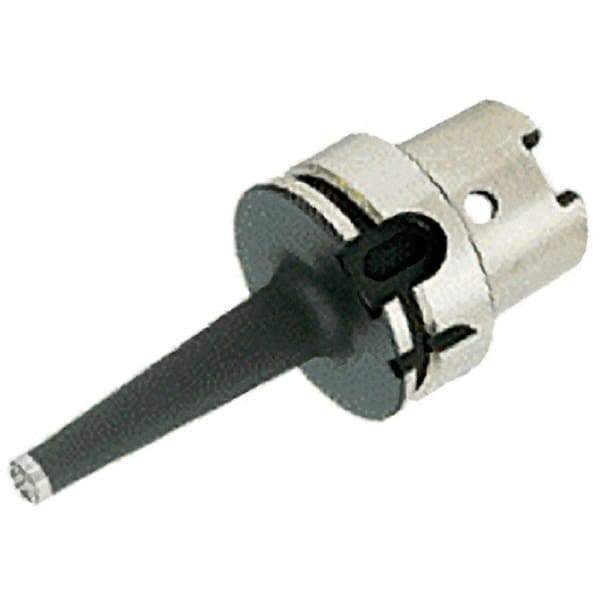 Iscar - HSK100A Taper Shank 16mm Hole End Mill Holder/Adapter - 29mm Nose Diam, 137mm Projection, Through-Spindle Coolant - Exact Industrial Supply