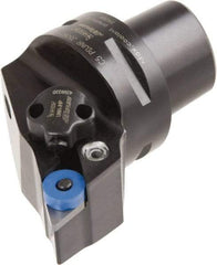 Iscar - Right Hand Cut, Size C5, Various Insert Compatiblity, External Modular Turning & Profiling Cutting Unit Head - 35mm Ctr to Cutting Edge, 60mm Head Length, Through Coolant, Series CAMFIX, Isoturn, JetHPLine - USA Tool & Supply