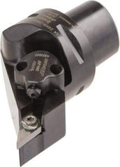 Iscar - Right Hand Cut, Size C4, Various Insert Compatiblity, External Modular Turning & Profiling Cutting Unit Head - 27mm Ctr to Cutting Edge, 55mm Head Length, Through Coolant, Series CAMFIX, Isoturn, JetHPLine - USA Tool & Supply