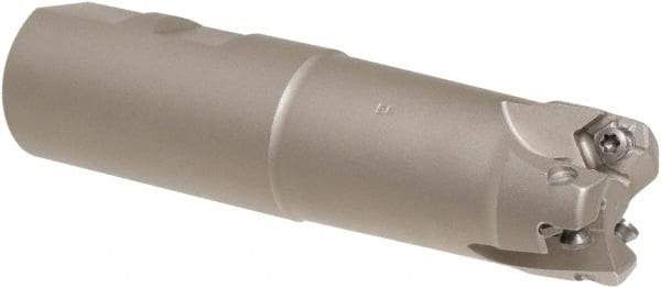 Iscar - 32mm Cut Diam, 0.0591" Max Depth, 32mm Shank Diam, Weldon Shank Indexable High-Feed End Mill - Screw Holding Method, H600 WXCU Insert, FF EWX-07 Toolholder, Through Coolant - USA Tool & Supply