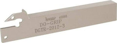Iscar - External Thread, 1.378" Max Depth of Cut, 3mm Min Groove Width, 125mm OAL, Right Hand Indexable Grooving Cutoff Toolholder - 20mm Shank Height x 12mm Shank Width, DGN/DGR/GRIP Insert Style, DGT Toolholder Style, Series Do-Grip - USA Tool & Supply