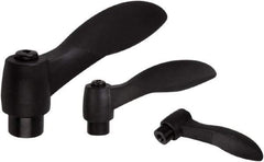 KIPP - #8-32, Fiberglass Reinforced Plastic & Thermoplastic SEBS Threaded Hole Adjustable Clamping Handle - 48.1mm OAL, 33.5mm High - USA Tool & Supply