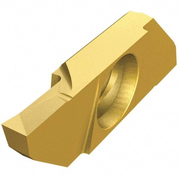 Iscar - SCIL22080 P IC1008 Grade, 0.0315" Cutting Width, Carbide Cutoff Insert - Neutral Lead Angle, TiAlN/TiN Coated, Single End - USA Tool & Supply