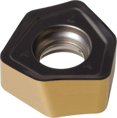 Iscar - H600 WXCU080616 RM Grade IC808 Carbide Milling Insert - TiAlN/AlTiN/TiN Finish, 0.2677" Thick, 0.5374" Inscribed Circle, 1.6mm Corner Radius - USA Tool & Supply