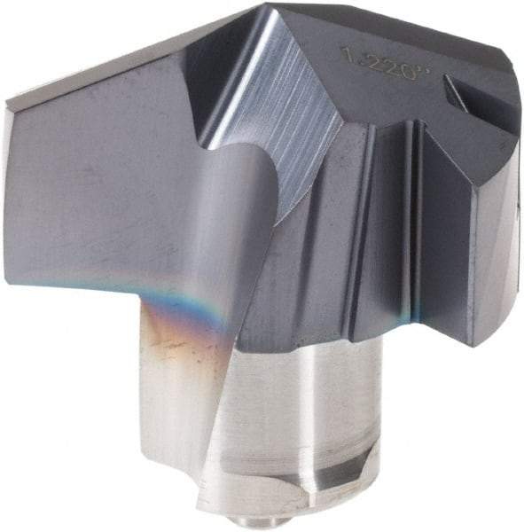 Iscar - Series ICM, 30.99mm Diam Grade IC908 Replaceable Drill Tip - Carbide, TiAlN/TiN Finish, 31 Seat Size - USA Tool & Supply