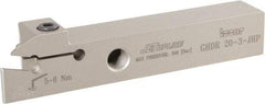 Iscar - GHD, External, Right Hand, 9mm Max Depth of Cut, 2.8 to 4mm Groove Width, Indexable Grooving Tool Holder - GI.., GPV, TIP Insert Compatibility, 20mm Shank Height, 20mm Shank Width, 120mm OAL, Through Coolant - USA Tool & Supply