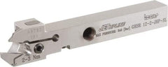 Iscar - GHS, External, Right Hand, 2.2 to 3mm Groove Width, Indexable Grooving Tool Holder - GI.., TIP Insert Compatibility, 12mm Shank Height, 12mm Shank Width, 100mm OAL, Through Coolant - USA Tool & Supply