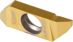 Iscar - 22SCIL Grade IC1008, 0.7mm Cutting Width Carbide Grooving Insert - 2.5mm Max Depth of Cut, TiAlN/TiN Finish - USA Tool & Supply