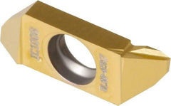 Iscar - 22SCIL Grade IC1008, 0.5mm Cutting Width Carbide Grooving Insert - 3mm Max Depth of Cut, TiAlN/TiN Finish - USA Tool & Supply