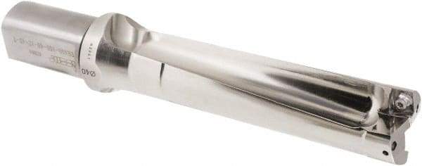 Iscar - 160mm Max Drill Depth, 4xD, 44.9mm Diam, Indexable Insert Drill - 2 Inserts, 40mm Shank Diam, Straight Shank - USA Tool & Supply