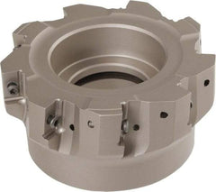 Iscar - 9 Inserts, 4" Cut Diam, 1-1/2" Arbor Diam, 0.708" Max Depth of Cut, Indexable Square-Shoulder Face Mill - 1-3/4" High, P290 AC.T 1806.. Insert Compatibility, Through Coolant, Series MillShred - USA Tool & Supply