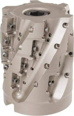 Iscar - 24 Inserts, 80mm Cut Diam, 32mm Arbor Diam, 71mm Max Depth of Cut, Indexable Square-Shoulder Face Mill - 100mm High, P290 AC.T 1806.. Insert Compatibility, Through Coolant, Series MillShred - USA Tool & Supply