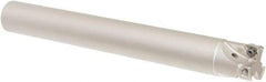 Iscar - 25mm Cut Diam, 8mm Max Depth of Cut, 24mm Shank Diam, 200mm OAL, Indexable Square Shoulder Helical End Mill - HM390 TPKT 100304PDR, HM390 TPKT 1003PDR Inserts, Cylindrical Shank, 90° Lead Angle, Through Coolant, Series HeliIQMill - USA Tool & Supply