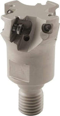 Iscar - 40mm Cut Diam, 13mm Max Depth of Cut, 68mm OAL, Indexable Square Shoulder Helical End Mill - Multiple Insert Styles, M16 Modular Connection, 90° Lead Angle, Through Coolant - USA Tool & Supply