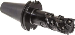 Iscar - 2" Cut Diam, 3.2" Max Depth of Cut, 5.7" OAL, Indexable Square Shoulder End Mill - Multiple Insert Styles, CAT 50 Taper Shank, 90° Lead Angle, Through Coolant, Series Helitang - USA Tool & Supply