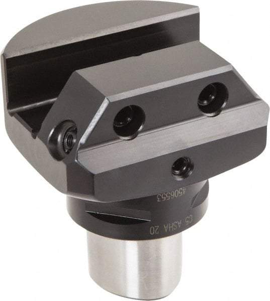 Iscar - 58mm Head Length, Modular Grooving Blade Holder Head - Neutral Cut, System Size C5, Through Coolant, Series CAMFIX - USA Tool & Supply