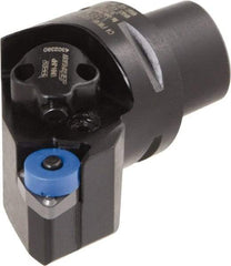 Iscar - Right Hand Cut, Size C4, Various Insert Compatiblity, External Modular Turning & Profiling Cutting Unit Head - 27mm Ctr to Cutting Edge, 50mm Head Length, Through Coolant, Series CAMFIX, Heliturn LD, JetHPLine - USA Tool & Supply