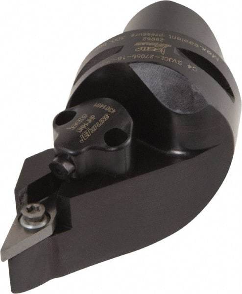 Iscar - Left Hand Cut, Size C4, Various Insert Compatiblity, External Modular Turning & Profiling Cutting Unit Head - 27mm Ctr to Cutting Edge, 55mm Head Length, Through Coolant, Series CAMFIX, Isoturn, JetHPLine - USA Tool & Supply
