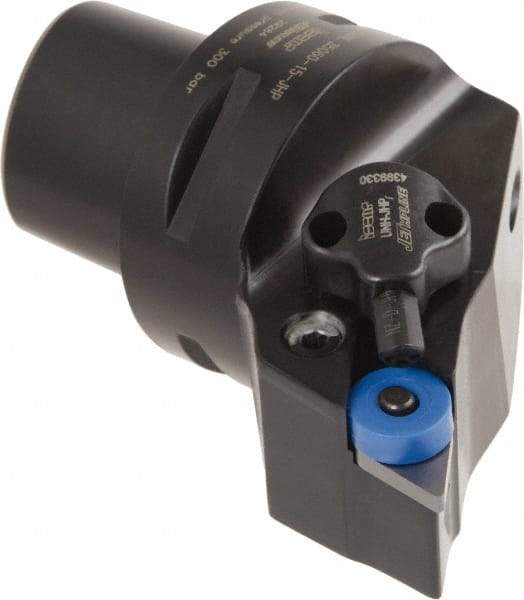 Iscar - Left Hand Cut, Size C5, Various Insert Compatiblity, External Modular Turning & Profiling Cutting Unit Head - 35mm Ctr to Cutting Edge, 60mm Head Length, Through Coolant, Series CAMFIX, Isoturn, JetHPLine - USA Tool & Supply