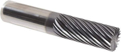 Iscar - 20 Flute Solid Carbide Roughing & Finishing Corner Chamfer End Mill - TiAlN Finish, Straight Shank, 30° Helix, Non-Centercutting, Regular Length - USA Tool & Supply