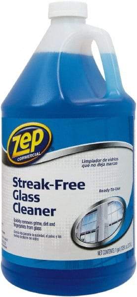 ZEP Commercial - 1 Gal Bottle Pleasant Glass Cleaner - Use on Mirrors, Windows - USA Tool & Supply