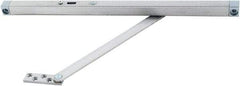 GLYNN-JOHNSON - 39" OAL x 23-3/4" Wide, 195 Lb Capacity, Stainless Steel Lid Stay - Center, 1/2" Mounting Hole Diam, 110° Max Opening, Satin Stainless Steel - USA Tool & Supply
