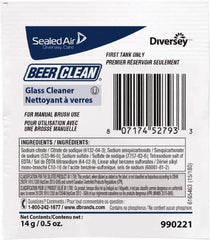 Diversey - 0.50 oz Packet Unscented Glass Cleaner - Use on Beverage Glass - USA Tool & Supply