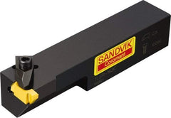Sandvik Coromant - TLE, Internal or External, Right Hand, 0.18" Max Depth of Cut, Indexable Grooving Tool Holder - TLG-3189L Insert Compatibility, 1" Shank Height, 1" Shank Width, 5" OAL - USA Tool & Supply