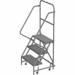 TRI-ARC - Rolling & Wall Mounted Ladders & Platforms Type: Rolling Warehouse Ladder Style: Rolling Platform Ladder - USA Tool & Supply