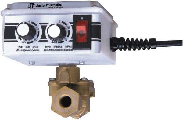 PRO-SOURCE - 1/2" Inlet, Electronic Condensate Drain Valve - 200 psi - USA Tool & Supply