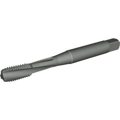 Kennametal - 5/16-24 UNF 3 Flute 2B Modified Bottoming Spiral Flute Tap - Powdered Metal, Nitride Finish, 69mm OAL, Right Hand Flute, Right Hand Thread, H4, Series T662 - Exact Industrial Supply