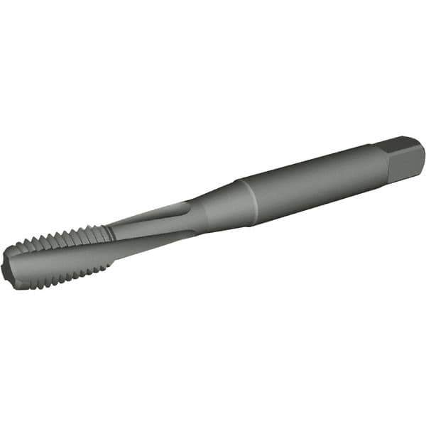 Kennametal - 1-8 UNC 4 Flute Modified Bottoming Spiral Flute Tap - Powdered Metal, TiN/CrC/C Finish, 130mm OAL, Right Hand Flute, Right Hand Thread, H5, Series T662 - USA Tool & Supply