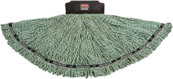 Rubbermaid - Black Head Band, Medium Microfiber Loop End Mop Head - USA Tool & Supply