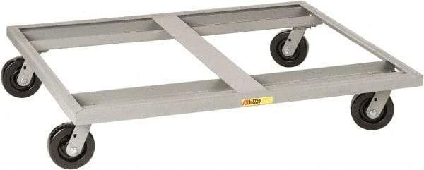 Little Giant - 3,600 Lb Capacity Steel Pallet Dolly - 48" Long x 48" Wide x 9" High, 6" Phenolic Wheels - USA Tool & Supply