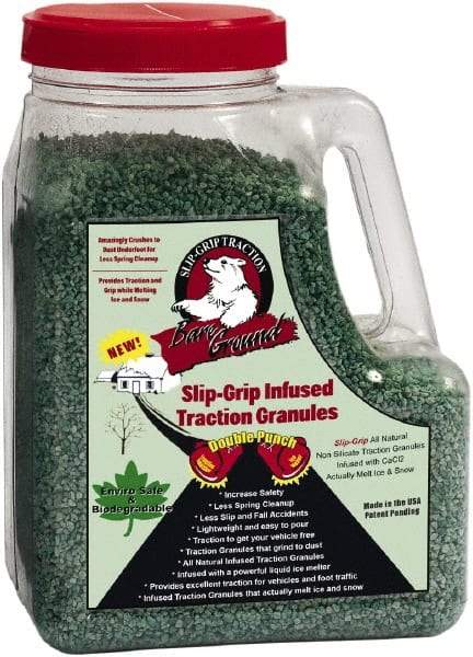 Bare Ground Solutions - 5 Lb Jug Calcium Chloride Granules - Effective to -20°F - USA Tool & Supply